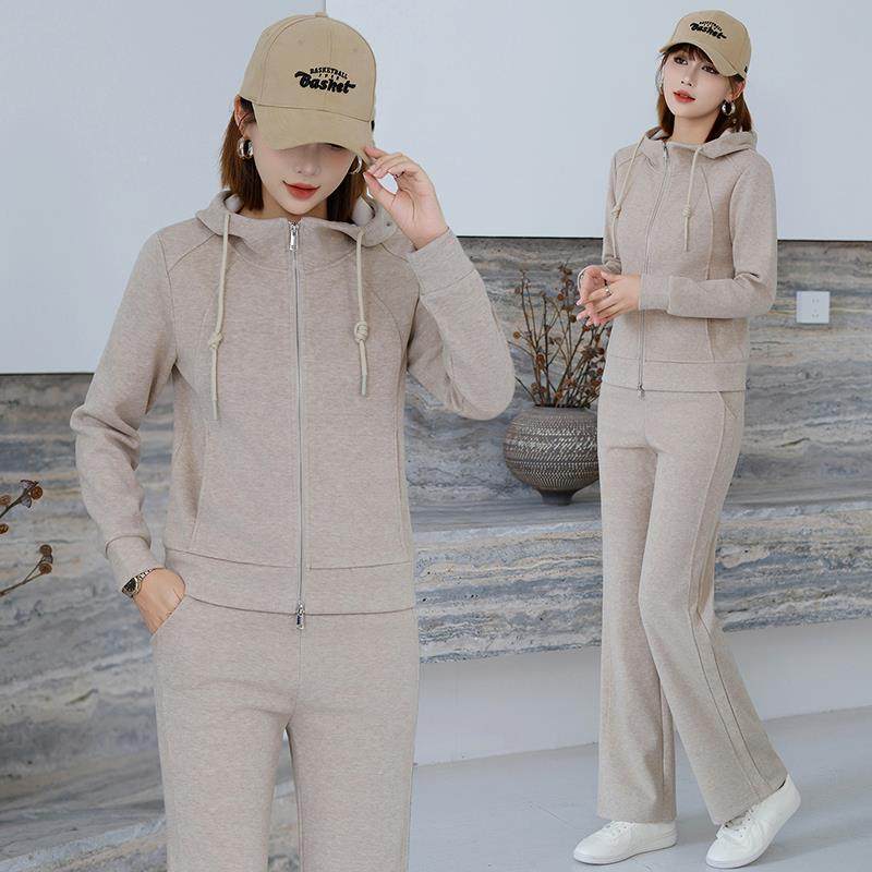 高档休96721884闲套装女秋阔季新款时尚显瘦裤连开衫腿帽两件套,运动服/休闲服装,运动套装,淘宝优惠券,粉丝福利购,淘宝优惠卷