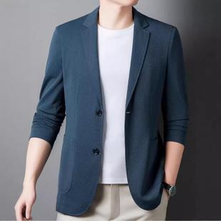 新款 PP小西秋装 男式 高呢档羊毛纯色简中年99128 外约 休闲西装 春季