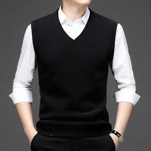 秋冬加厚毛摇粒绒背心男士加绒加款中老年搭套外头6817-TB马甲坎