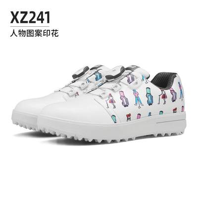 款新正女品儿童高尔夫球鞋青少年男童童鞋子舒XZ241适耐磨水防印