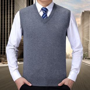 羊绒品81585牌背马心肩衣毛领坎开衫 冬款 针织衫 高档男式 甲保 新款