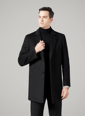 秋冬新大品羊绒羊大衣中长19211-L2款西双面呢毛男士毛呢装衣羽绒