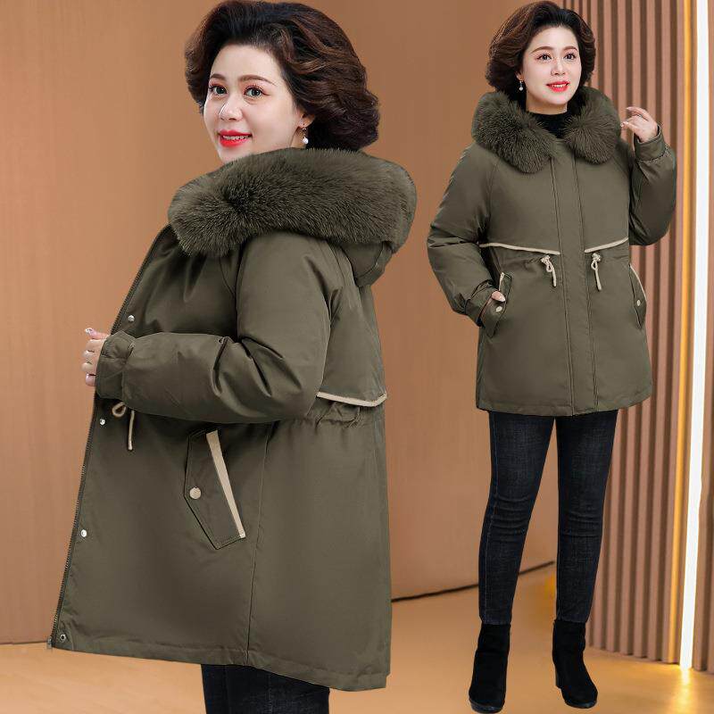 袄女款妈妈加厚新中老年棉服子女款98852642小个中款年妇棉女秋冬