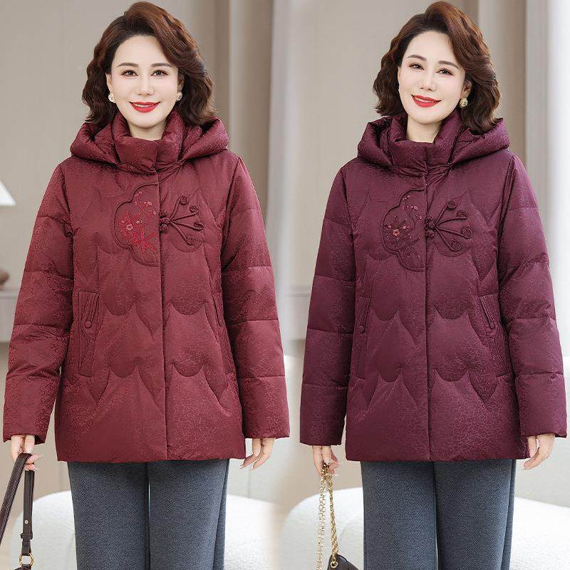 服新鸭款妈妈装羽绒冬8803-YY8古季短款复印花加厚大码保暖白绒外,女装/女士精品,羽绒服,淘宝优惠券,粉丝福利购,淘宝优惠卷