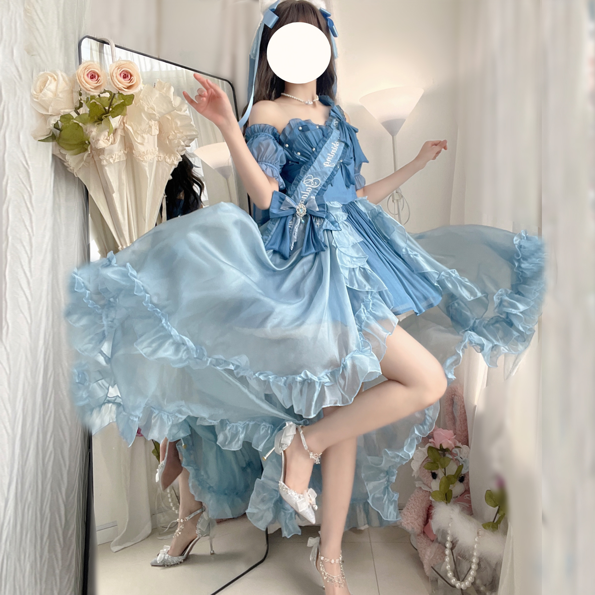 璀璨星光人鱼姬轻lolita连衣裙