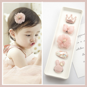 2025新款婴儿发夹不伤发宝宝发饰公主汗毛夹女孩BB夹胎毛夹发量少