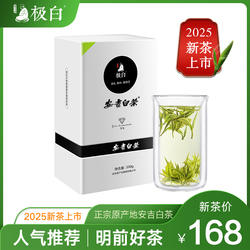 2025绿茶新茶上市 极白安吉白茶特级100g礼盒装 珍稀春茶明前茶叶