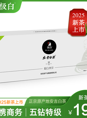2025绿茶新茶上市 极白安吉白茶 特级99g商务礼盒装 春茶明前茶叶