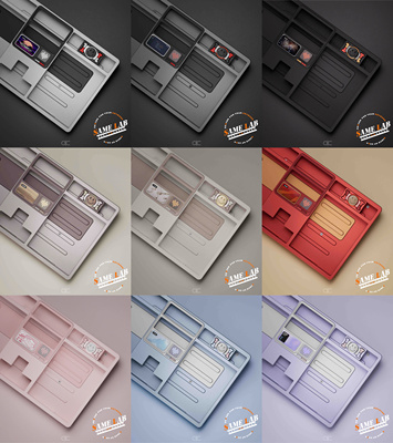 QK101,客制化键盘套件,带屏幕