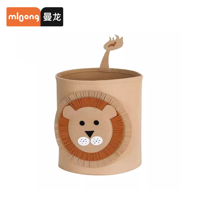 曼龙宝宝玩具收纳筐毛毡狮子卡通收纳可爱高颜值,住宅家具,儿童储物架/收纳架,淘宝优惠券,粉丝福利购,淘宝优惠卷