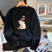 痞帅圆领卫衣男士 2025新款 秋季 美式 潮牌宽松休闲百搭长袖 上衣外套