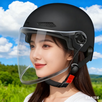 头盔女款2025新款电动车冬天男款四季通用3c认证电瓶车用安全帽子