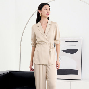 外套 简约气质休闲百搭通勤西装 8D21W1891 专柜新款 歌蒂诗夏季