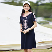 1D21L1225 休闲卡通贴钻连帽运动连衣裙 歌蒂诗夏专柜新款 时尚