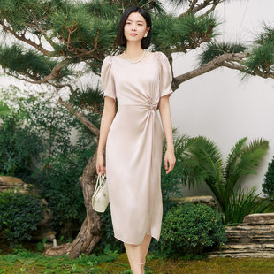 8E22L3461 高级轻奢优雅大气轻熟连衣裙女 歌蒂诗夏季 专柜新款