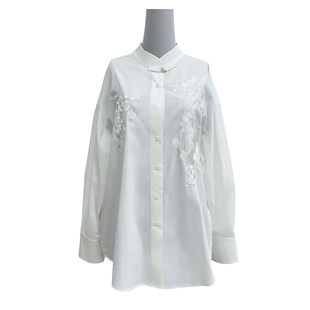 衬衫 歌蒂诗2026专柜春季 立领宽松型长袖 气质新中式 8G10A2803 新款