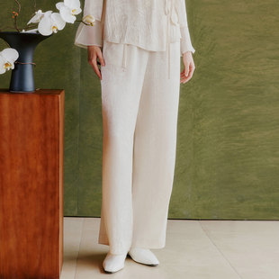 女 百搭显瘦直筒阔腿裤 8F14K3802 简约时尚 歌蒂诗初夏专柜新款