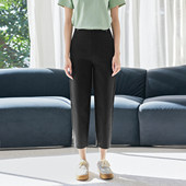 百搭黑色9分裤 歌蒂诗春季 通勤简约经典 时尚 女士1F16K9948 专柜新款