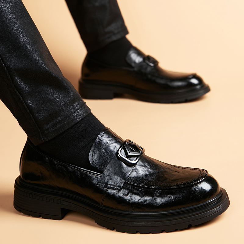 奥尔彼豆豆鞋英伦一脚蹬