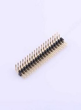 X4621WR-2x19I-C40D28 排针 2x19P 间距:2mm 方针 弯插,P=2mm