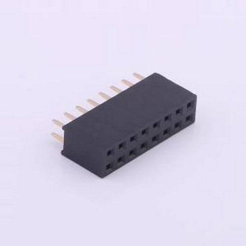 X6521FV-2x08-C85D32 排母 间距:2.54mm 2x8P 直插 插件,P=2.54mm