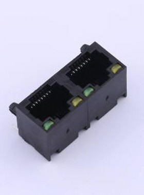 HC-RJ45-5JA-2-5 以太网连接器(RJ45 RJ11) 弯插 带LED 插件