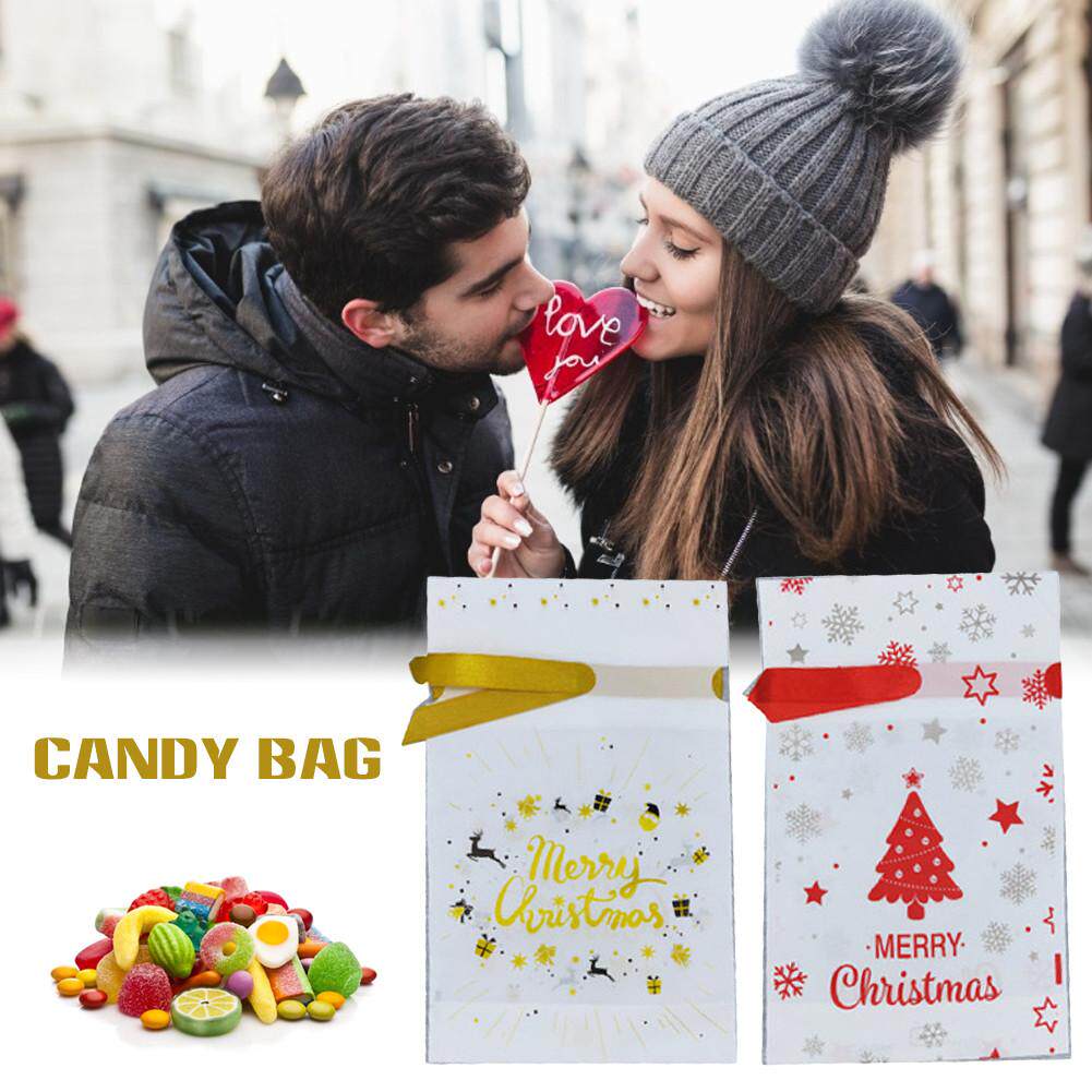 50pcs christmas tree christmas gift bags santa claus gift ba