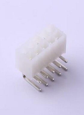 C4255WR-2X05P 线对板针座 2x5P 间距:4.2mm 弯插 白色半透明 弯