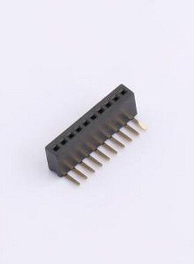 IPCP127F10PB08R 排母 1x10P 间距:1.27mm 弯插 弯插,P=1.27mm