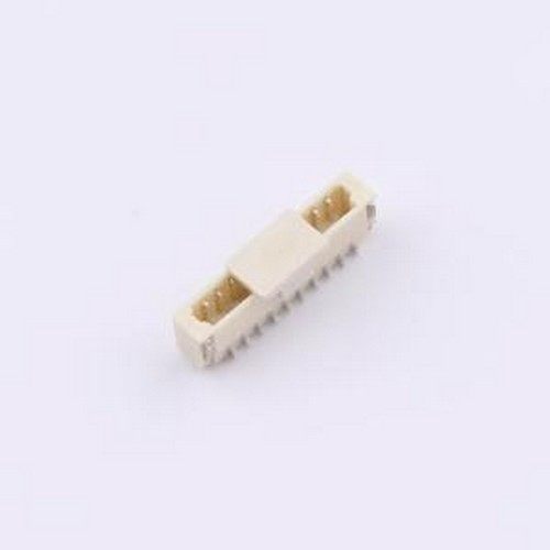 WAFER-SUR0.8-10PLT-W1-P 线对板针座 1x10P 间距:0.8mm 立贴 SMD