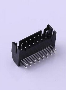 HX20016-16WA black 线对板针座 2x8P 间距:2mm 弯插 黑色 弯插,P