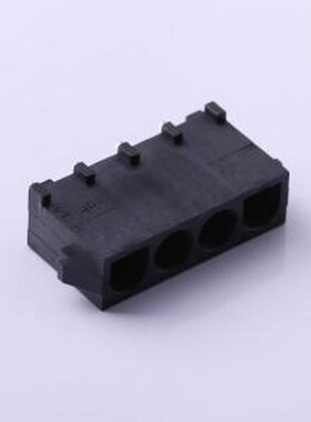 M9848-1x4P-B 线对板针座 1x4P 间距:6.35mm 直插 黑色 插件,P=6.