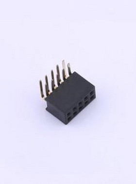 X1321FR-2x05-C43D24 排母 间距:1.27mm 2x5P 弯插 弯插,P=1.27mm