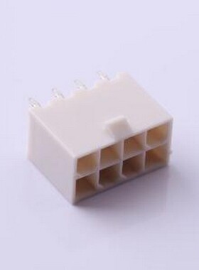 39288080 线对板针座 2x4P 间距:4.2mm 直插 插件,P=4.2mm