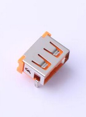 919-162A1112D10400 USB连接器 Type-A 母 弯插 橙色 插件