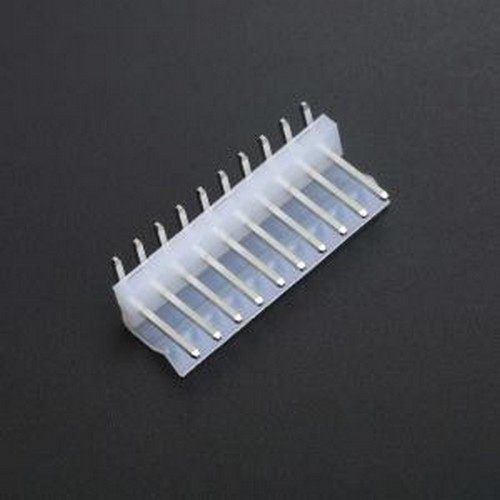 CH3.96-10P WZ 线对板针座 系列:CH 间距:3.96mm 1x10P 弯插 弯插