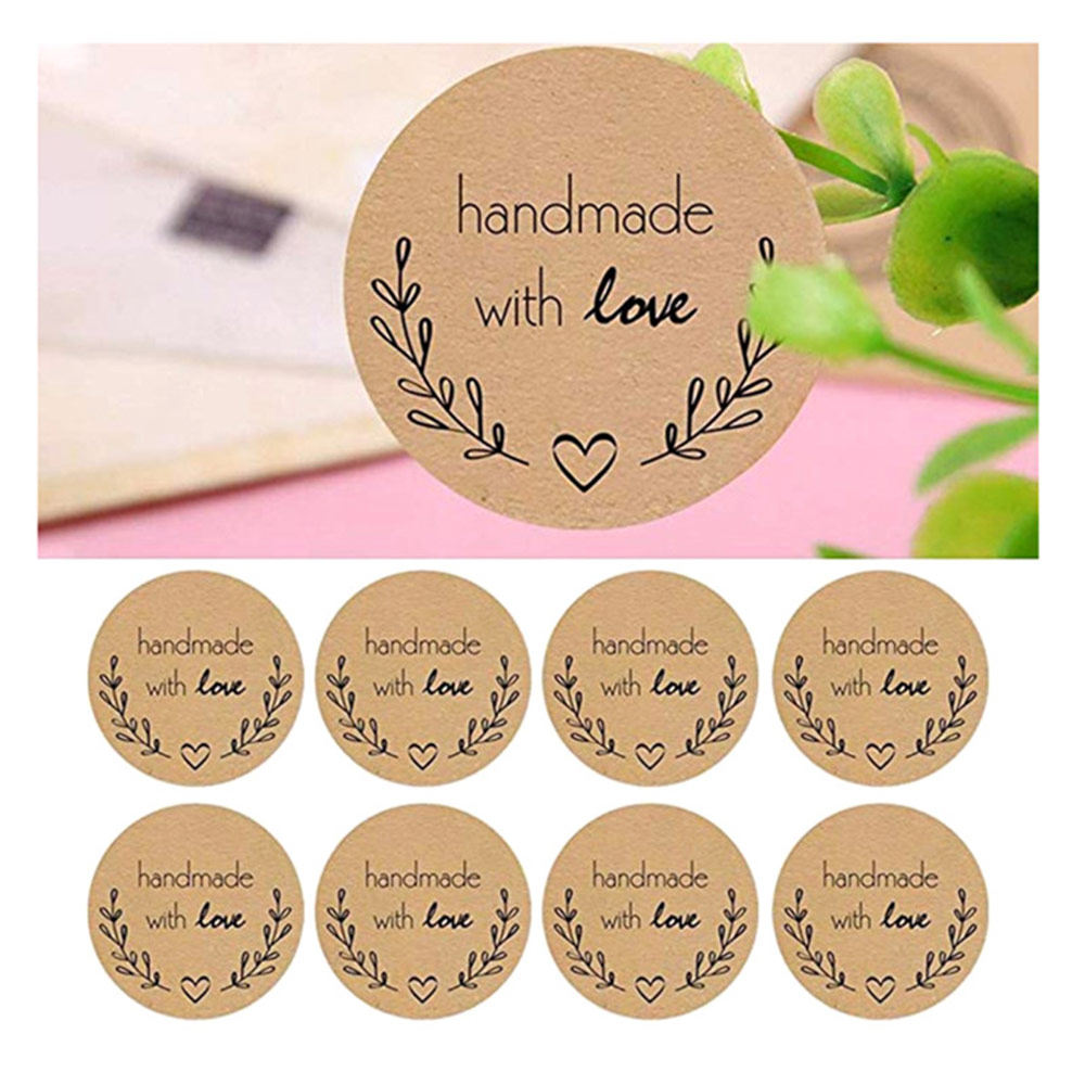500pcs/roll 10 types floral thank you sticker for seal label