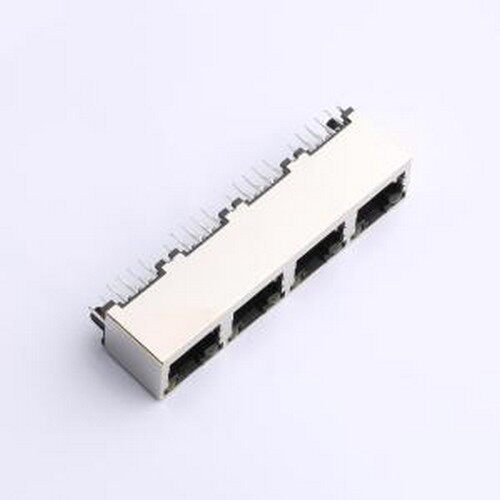X03CDAB2A1DB4057 以太网连接器(RJ45 RJ11) 直插 带LED 插件