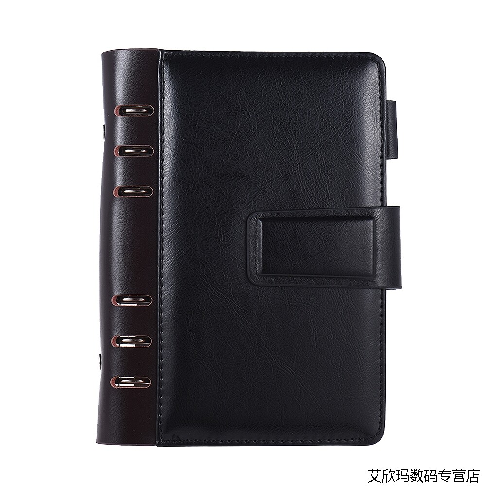 pu loose-leaf spiral notebook binder business planner dairy