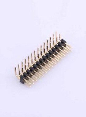 X4621WR-2x14I-C40D28 排针 2x14P 间距:2mm 方针 弯插,P=2mm