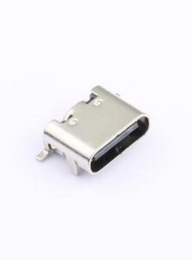 HX TYPE-C 6PIN QCHT USB连接器 Type-C 母 卧贴 SMD