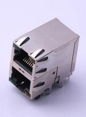 RJSAE538402 以太网连接器(RJ45 RJ11) 弯插 带LED 插件