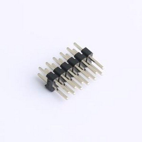 DS1025-05-2x6P8BV1-B 排针 2x6P 间距:2mm 直插 插件,P=2mm