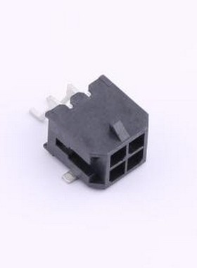 HC-MX3.0-2*2AWT-05 线对板针座 2x2P 间距:3mm 卧贴 黑色 SMD,P=