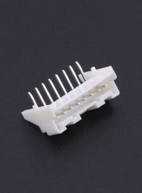 IPCW211W18NW01R 线对板针座 1x8P 间距:2mm 弯插 系列:PA 白色