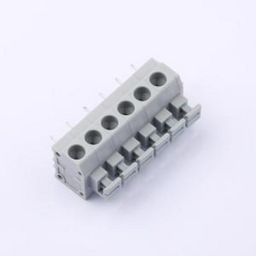 MX235-5.0-06P-GY01-Cu-A 弹簧式接线端子 1x6P 5mm 每排P数:6 排