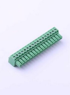 DB2EK-3.81-17P-GN-S 插拔式接线端子 3.81mm 1x17P 排数:1 每排P