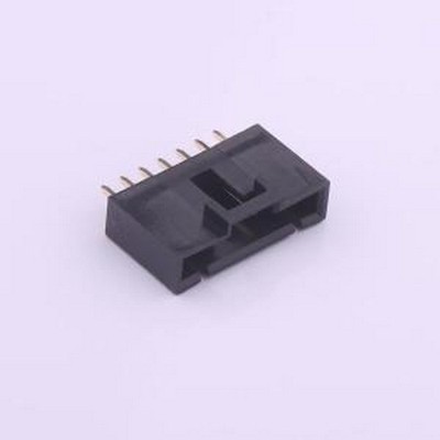 M2553V-07P 线对板针座 1x7P 间距:2.54mm 直插 插件,P=2.54mm