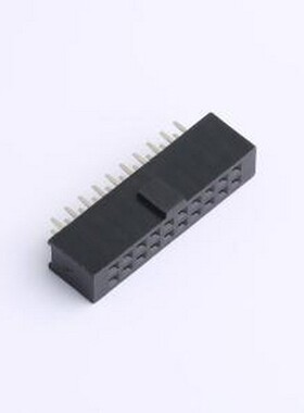 DS1023-02-2x10SF11 排母 2x10P 间距:2.54mm 黑色 插件,P=2.54mm
