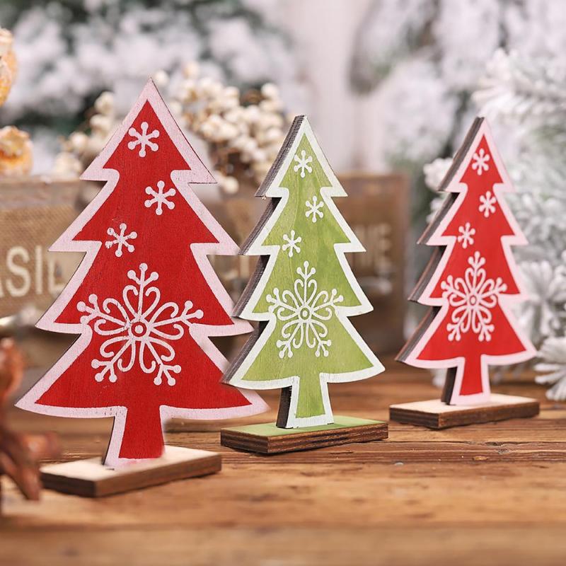 colorful painting christmas tree creative small tree ornamen